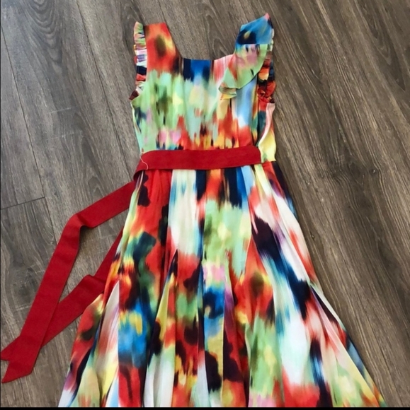 Ted Baker Wrap Gingie ruffle, floral Dress. - Picture 3 of 6